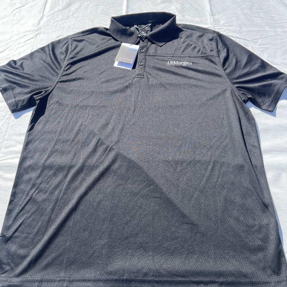 Fossa J.P Morgan Black Polo T Shirt Size XL